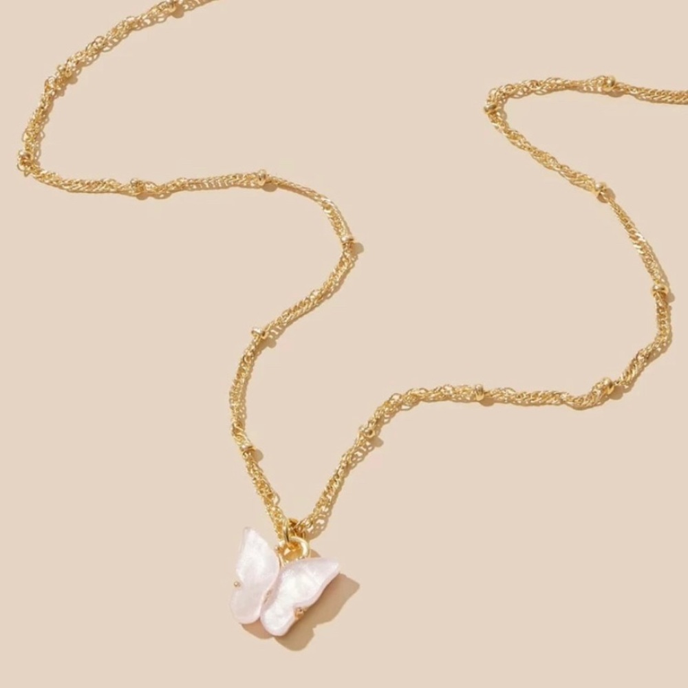 Butterfly chain necklace
